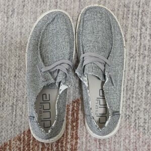 Hey Dude Women's Textured Gray Loafers